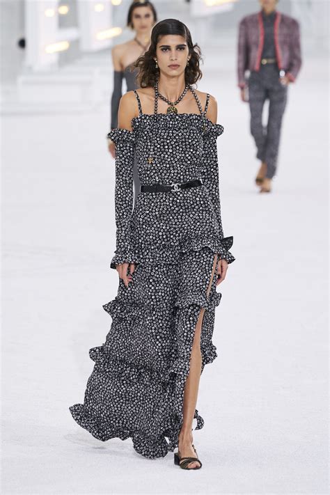 chanel black dress 2021|chanel spring 2021 dresses.